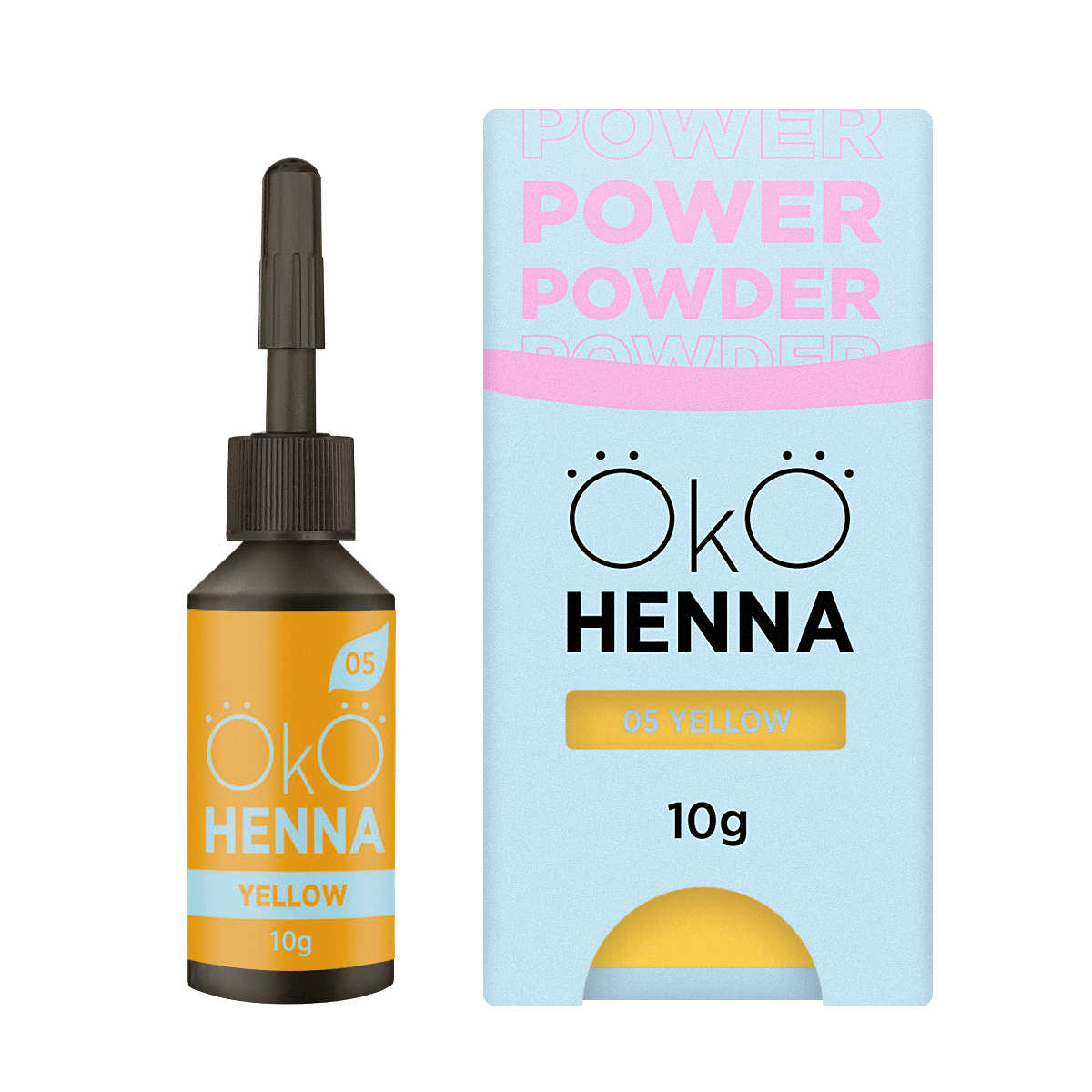 OKO szemöldök henna Power Powder, 05 Sárga, 10 g