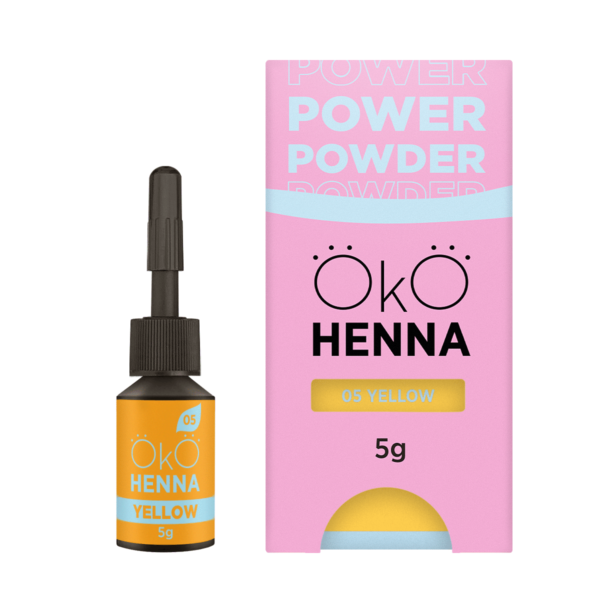 OKO szemöldök henna Power Powder, 05 Sárga, 5g