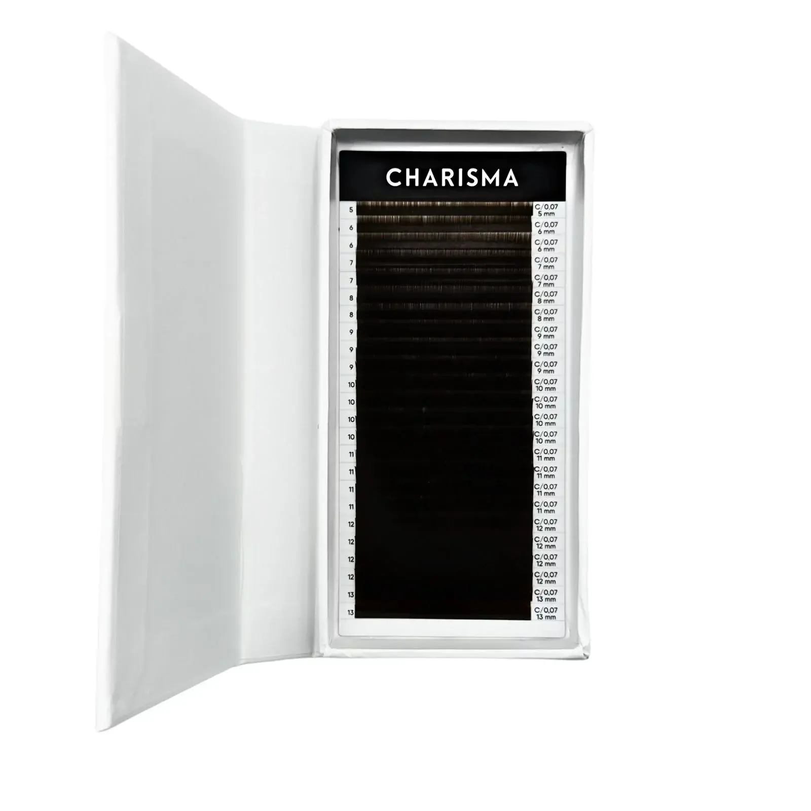 Charisma Lashes Dark Chocolate Mix Size 0,07CC 5-13mm