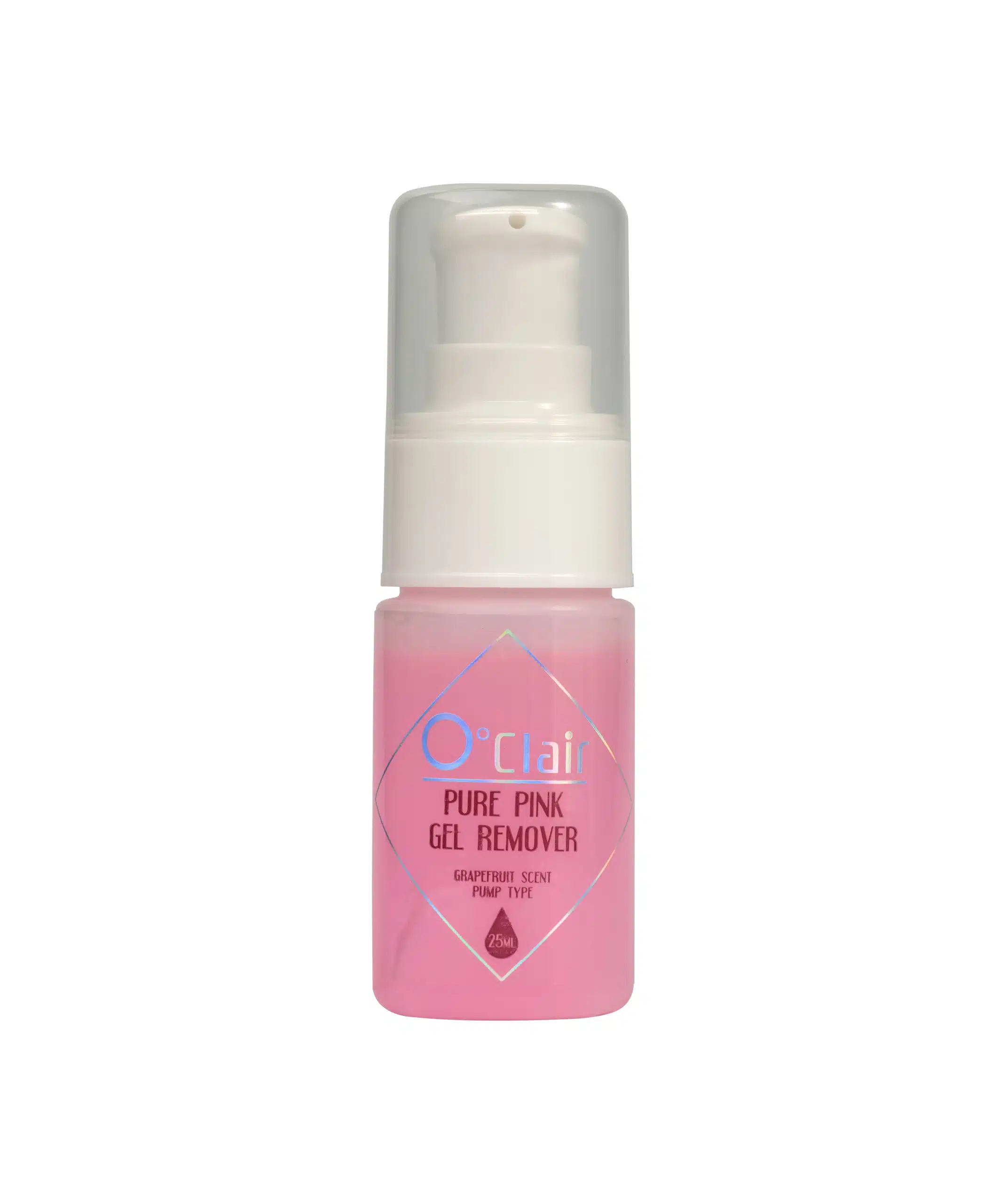 O'clair Pure Pink Gel Remover-géles oldószer grapefruit illattal