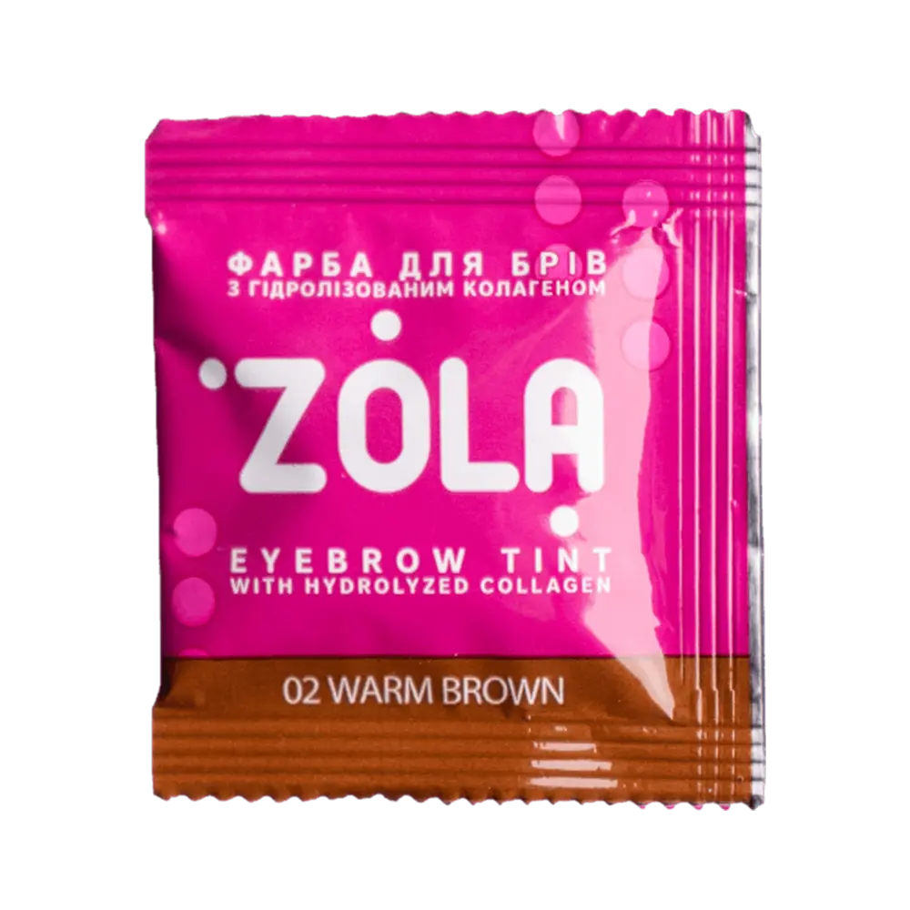 ZOLA Szemöldök festék 02 Warm Brown+oxidáló