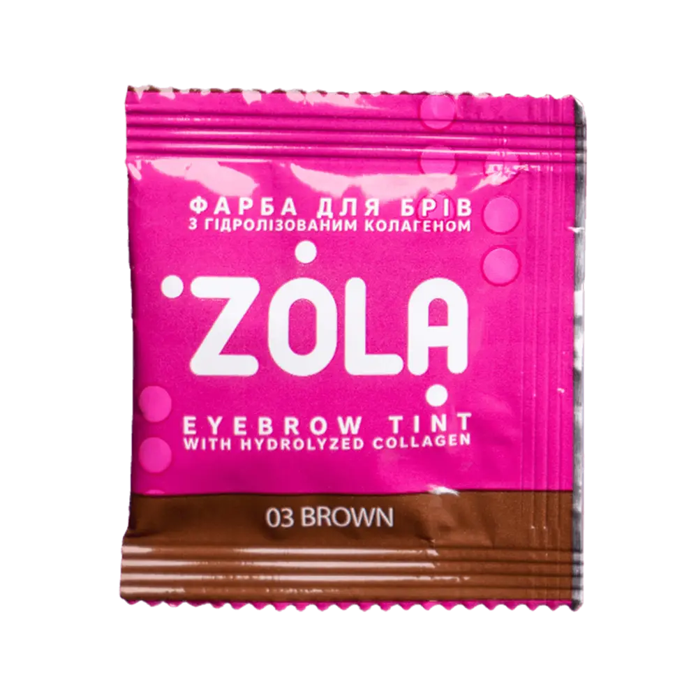 ZOLA Szemöldök festék 03 Brown+oxidáló